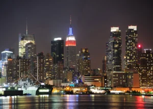 Fototapeta Manhattan v Noci | Vliesová fototapeta na zed' | 375 x 270 cm | FTNXXL 2411 - Obrázek 2