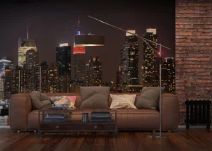 Fototapeta Manhattan v Noci | Vliesová fototapeta na zed' | 375 x 270 cm | FTNXXL 2411
