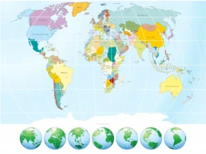 Wall Mural Atlas, Premium Non-woven Wallpaper, 375 x 270 cm, FTNXXL 2414 - Image 2
