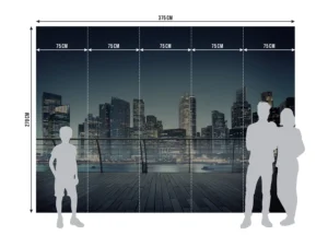 Wall Mural City Skyline at Night, 375 x 270 cm, FTNXXL 2486 - Image 7