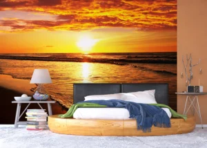 Fototapeta Zapadající Slunce nad Oceánem | Vliesová fototapeta na zed' | 375 x 270 cm | FTNXXL 2487
