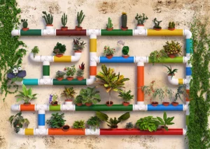 Wall Mural Flower Waterpipes, Premium Non-woven Wallpaper, 360 x 270 cm, FTNXXL 2488 - Image 2