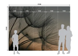 Fototapeta Pampeliškové Chmýří | Vliesová fototapeta na zed' | 375 x 270 cm | FTNXXL 2494 - Obrázek 5