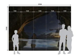 Fototapeta Zátoka Cathedral Cove | Vliesová fototapeta na zed' | 375 x 270 cm | FTNXXL 3000 - Obrázek 5
