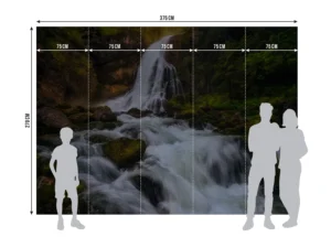 Fototapeta Gollinský Vodopád | Vliesová fototapeta na zed' | 375 x 270 cm | FTNXXL 3006 - Obrázek 5