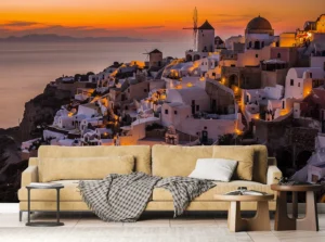 Fototapeta Výhled na Santorini | Vliesová fototapeta na zed' | 375 x 270 cm | FTNXXL 3018 - Obrázek 3
