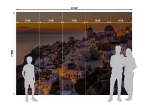Fototapeta Výhled na Santorini | Vliesová fototapeta na zed' | 375 x 270 cm | FTNXXL 3018 - Obrázek 5