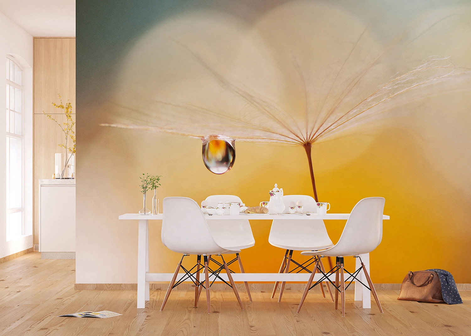 FTN_XXL_3020_INTERIOR-1.webp Wall Mural Morning Drop, 375 x 270 cm, FTNXXL 3020