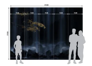 Wall Mural Golden Branch, 375 x 270 cm, FTNXXL 3026 - Image 7