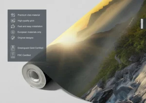 Wall Mural Mountain River, 375 x 270 cm, FTNXXL 3029 - Obrázek 6