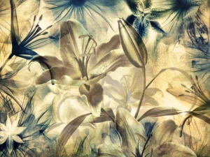 Wall Mural Abstract Flowers, 360 x 256 cm, FTS 0132 - Image 2