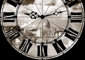 Wall Mural Old Clock, 360 x 254 cm, FTS 1322 - Obrázek 2