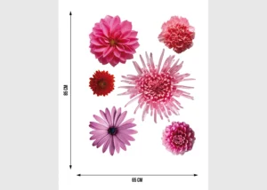 Wall Stickers Flowers, 65 x 85 cm, F 0406 - Obrázek 5