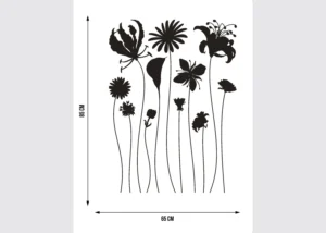 Wall Sticker Flowers, 65 x 85 cm, F 0441 - Obrázek 5