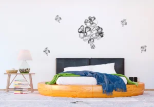 Wall Stickers Bunch Silver, 65 x 85 cm, F 0458 - Obrázek 3