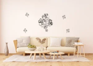 Wall Stickers Bunch Silver, 65 x 85 cm, F 0458 - Obrázek 2