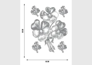 Wall Stickers Bunch Silver, 65 x 85 cm, F 0458 - Obrázek 5