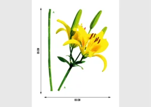 Wall Stickers Yellow Lily | 65 x 85 cm | FL 0463 - Image 2
