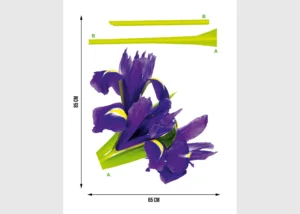 Wall Stickers Violets | 65 x 85 cm | FL 0464 - Image 2