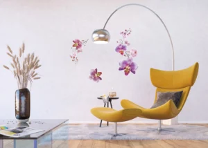 Samolepka na zeď Fialové Orchideje | 65 x 85 cm | F 0466 - Obrázek 4