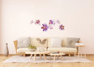 Samolepka na zeď Fialové Orchideje | 65 x 85 cm | F 0466 - Obrázek 2