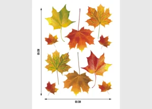Samolepka na zeď Javorové Listy | 65 x 85 cm | FL 1020 - Obrázek 2