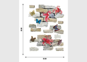Wall Stickers Bricks and Flowers, 65 x 85 cm, F 1021 - Image 5