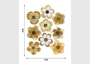 Wall Stickers Paper Flowers | 65 x 85 cm | F 1033 - Image 2