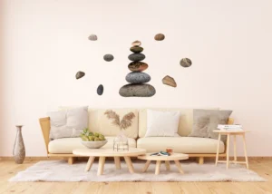 Samolepka na zeď Kameny | 65 x 85 cm | F 1036 - Obrázek 3