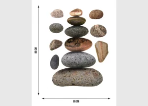 Samolepka na zeď Kameny | 65 x 85 cm | F 1036 - Obrázek 5