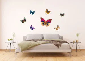 Samolepka na zeď Nádherné Barevné Motýly | 65 x 85 cm | F 1037 - Obrázek 2