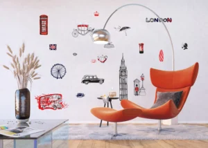 Wall Stickers London, 65 x 85 cm, F 1038 - Obrázek 6