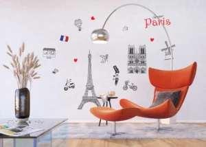 Wall Sticker Paris, 65 x 85 cm, F 1039 - Obrázek 4