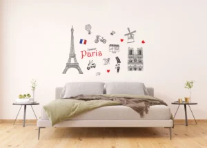 Wall Sticker Paris, 65 x 85 cm, F 1039 - Obrázek 2