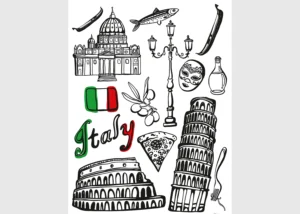 Wall Stickers Italy | 65 x 85 cm | F 1040