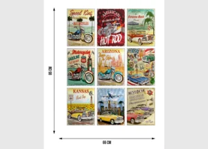 Wall Stickers Cars and Motorcycles, 65 x 85 cm, F 1065 - Image 7