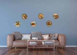 Wall Stickers Cities on Wood, 65 x 85 cm, F 1067 - Image 6