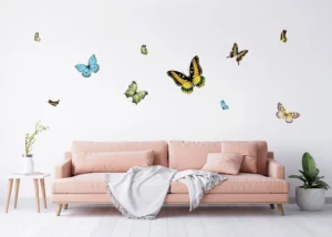 Samolepka na zeď Variace Barevných Motýlů | 65 x 85 cm | F 1069 - Obrázek 2