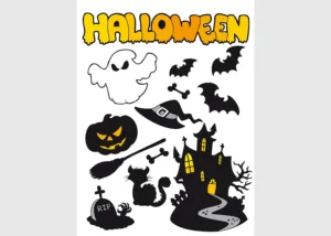 Samolepka na zeď Halloween | 65 x 85 cm | FL 1010