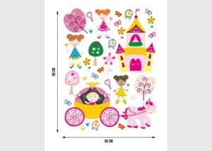 Wall Stickers Princess in a Fairy Tale | 65 x 85 cm | K 0806 - Image 2