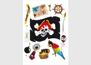 Wall Stickers Pirates, 65 x 85 cm, K 0821