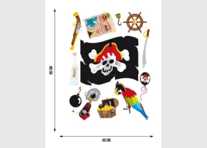 Wall Stickers Pirates, 65 x 85 cm, K 0821 - Image 4