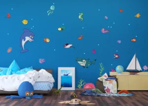 Wall Stickers Dolphin, 65 x 85 cm, K 0822 - Image 3