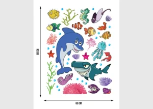 Wall Stickers Dolphin, 65 x 85 cm, K 0822 - Image 5