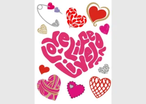 Wall Stickers Love Life | 65 x 85 cm | K 0838