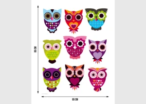 Wall Stickers Owls, 65 x 85 cm, K 1022 - Image 4