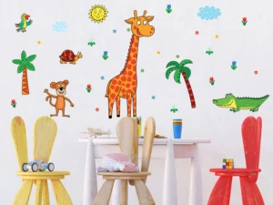Dětská samolepka na zeď Zvířátka v Africe | 65 x 85 cm | K 1043 - Obrázek 3