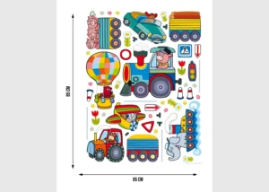 Wall Stickers Tractor, 65 x 85 cm, K 1046 - Image 4