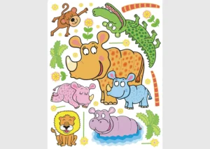 Wall Stickers Rhino | 65 x 85 cm | F 1051
