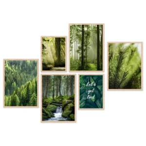 Poster Set Forest, 4 x A3, 2 x A4, P6 351315